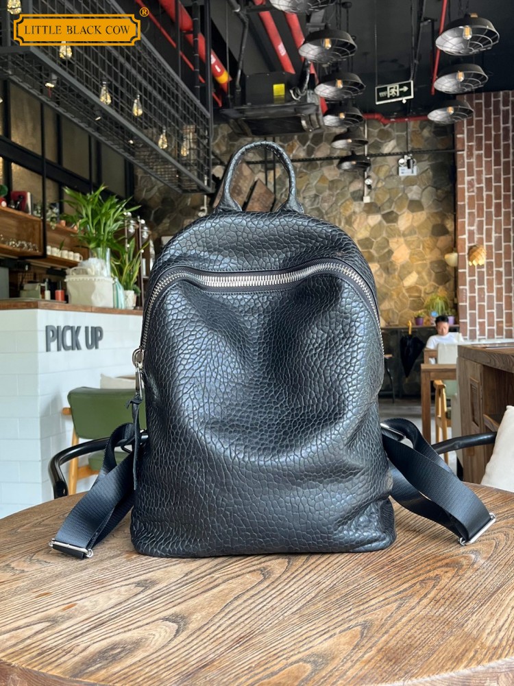 Leatherwork Bag - Mochila informal de piel de oveja