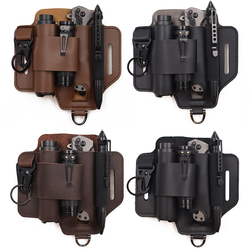 Leatherwork Bag - Funda de herramientas táctica EDC, bolsa
