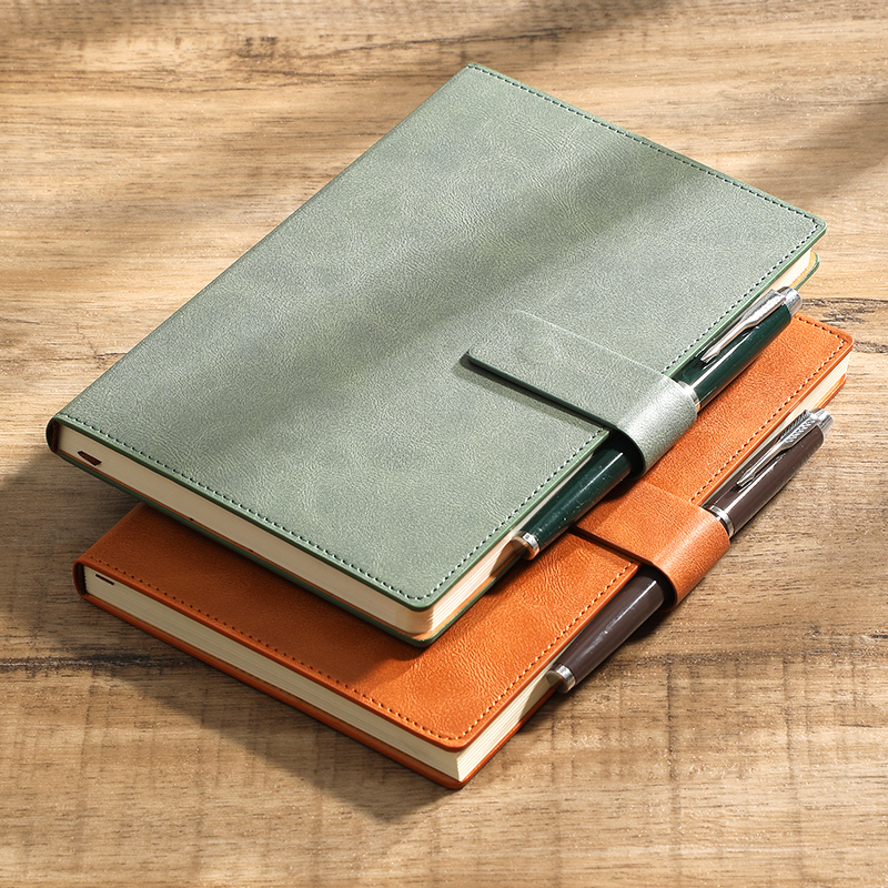 Leatherwork Books - Cuaderno de Negocios A5, Diario de