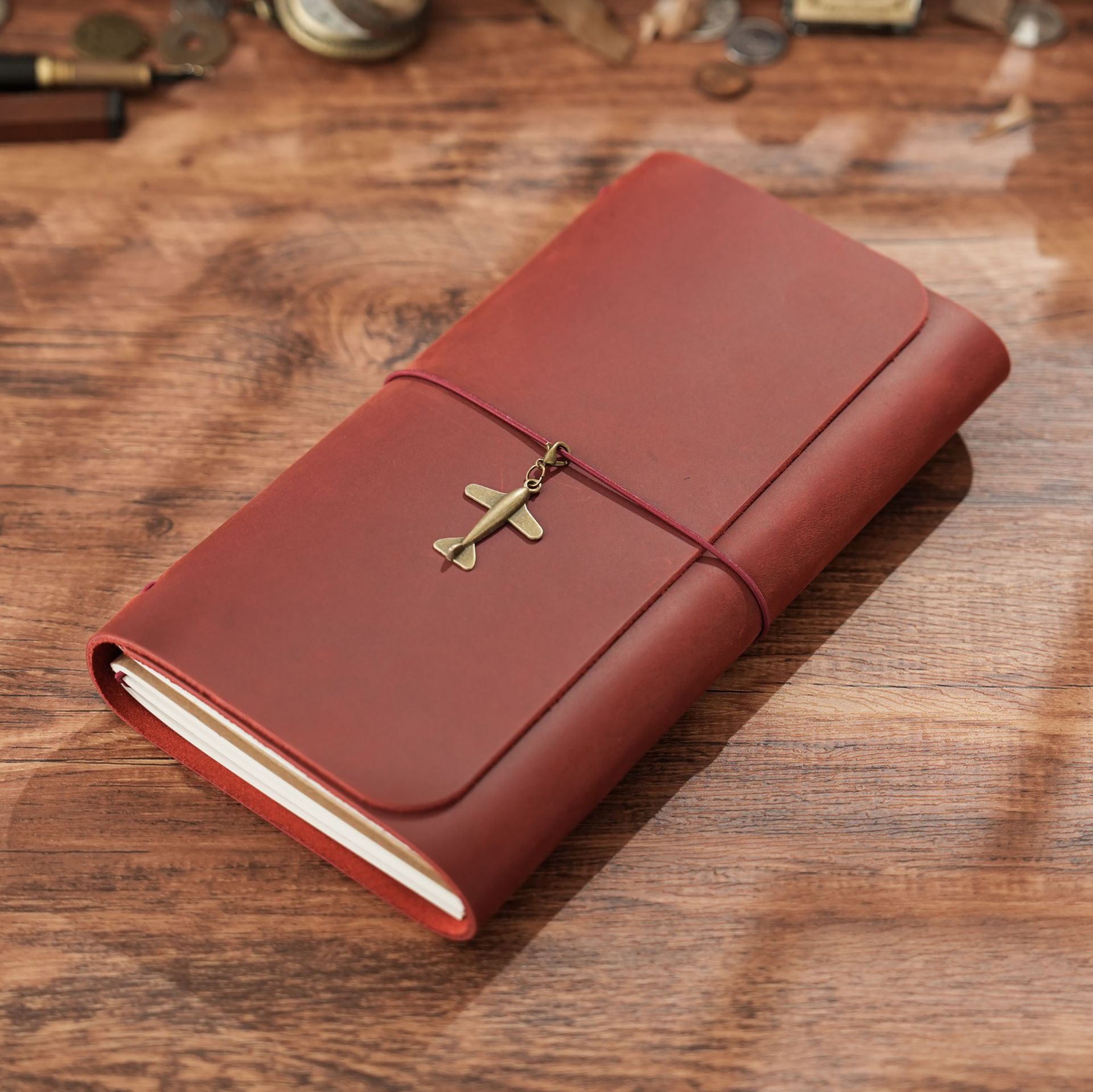 Leatherwork Books - Nuevo Cuaderno de Viaje Triple Plegable