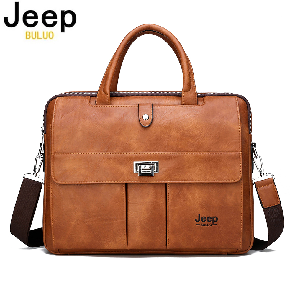 Leatherwork Bag - Maletín de Cuero para Hombre Jeep