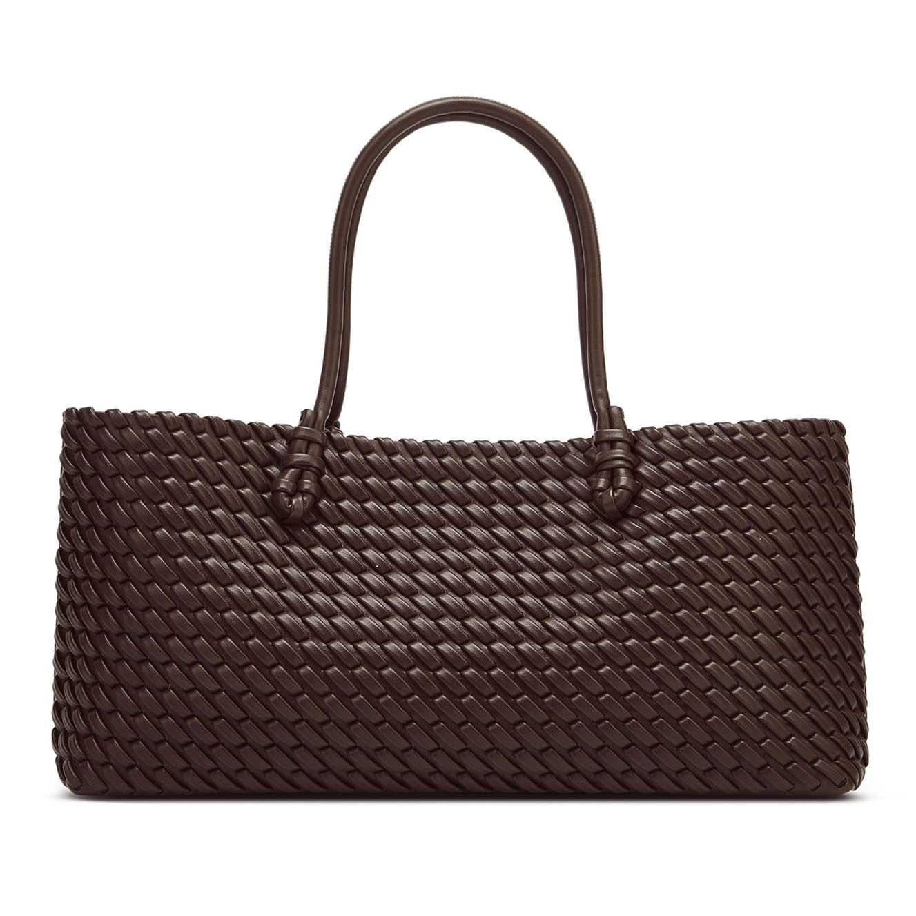 Leatherwork Wallet - Bolso Tote Tejido Grande para Mujer,