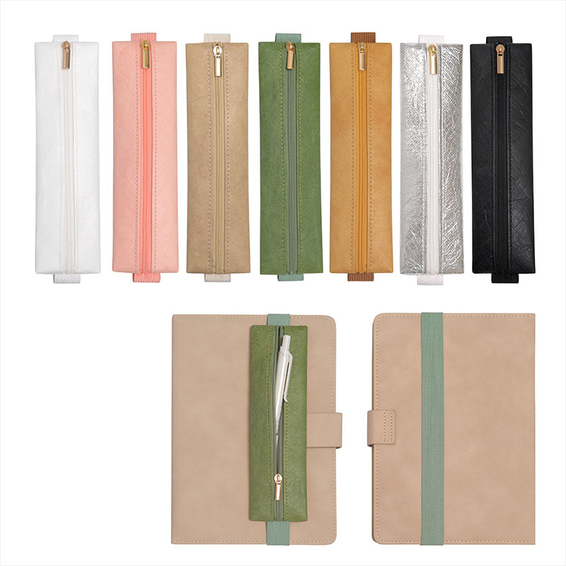 Leatherwork Books - Portalápices con banda elástica ajustable, materiales