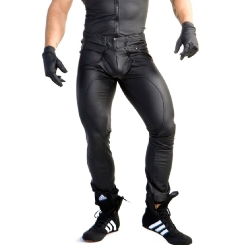Pantalones ajustados de piel s - Leather Work Pants reseña y precio