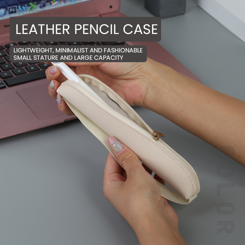 Portalápices de cuero Pu con c - Leatherwork Books reseña y precio