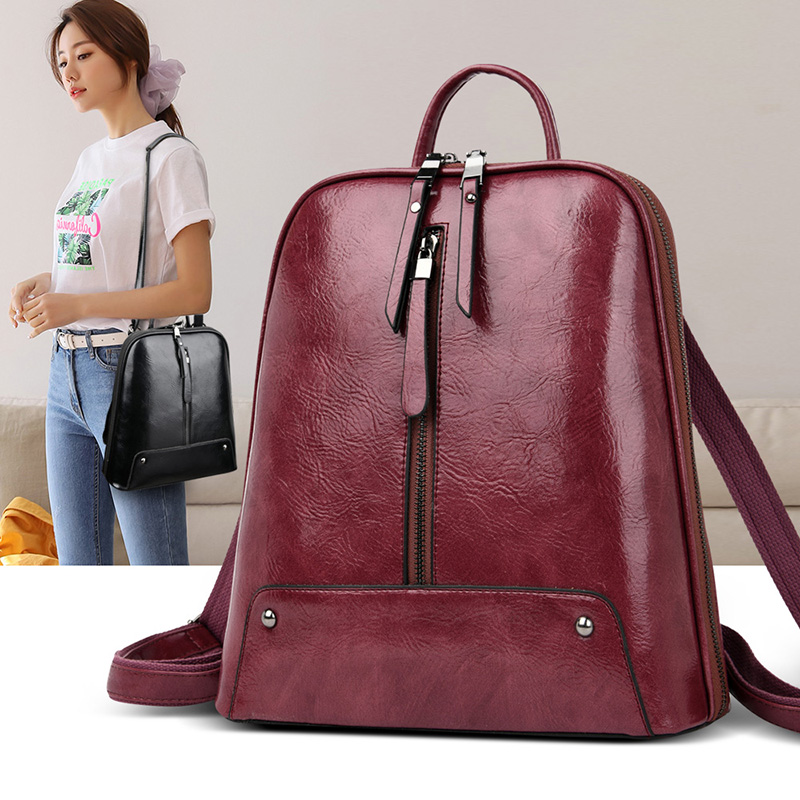 Mochila de cuero para mujer, b - Leatherwork Wallet reseña y precio
