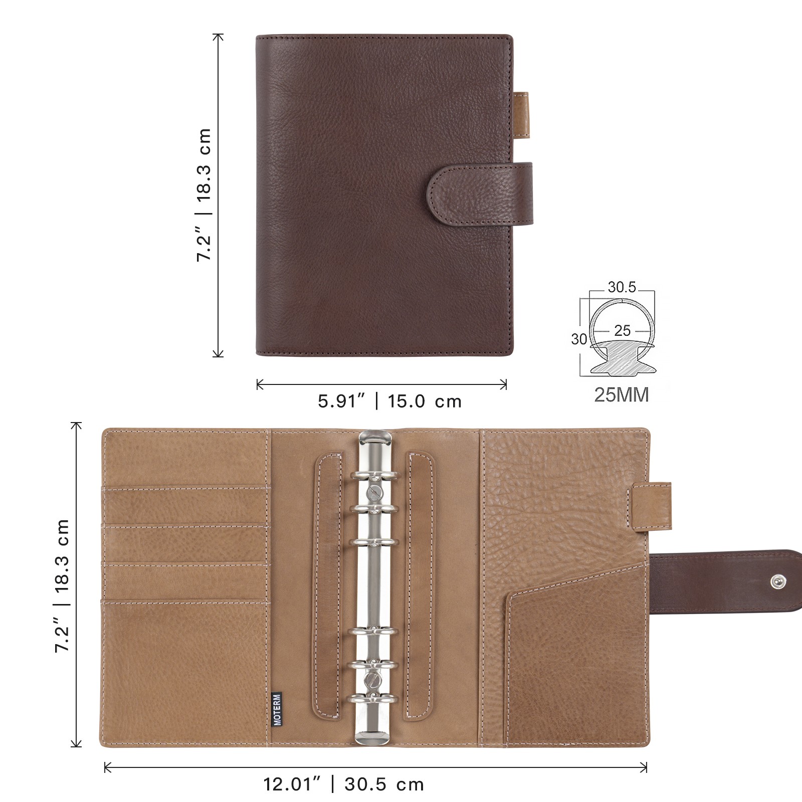 Moterm Franklin Covey tamaño c - Leatherwork Books reseña y precio