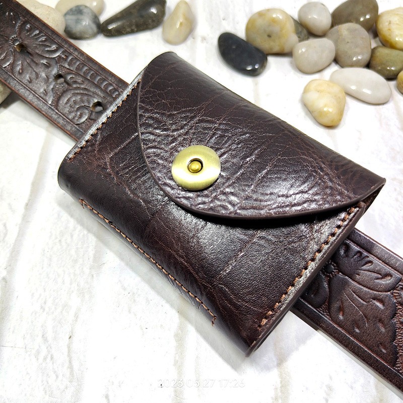 Blongk-Mini riñonera de cuero  - Leatherwork Wallet reseña y precio