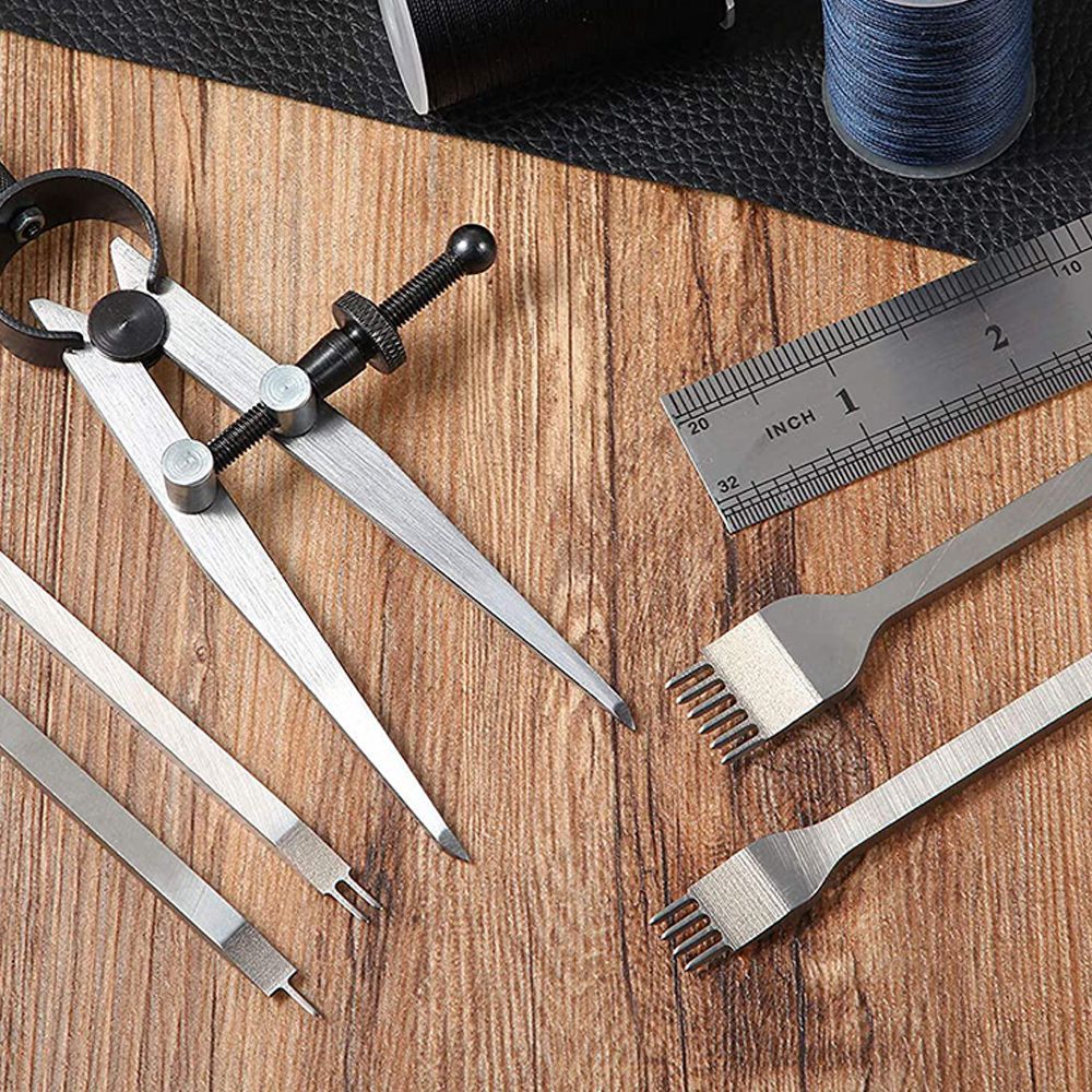 Juego de cinceles de cuero, he - Wing Divider Stitch reseña y precio